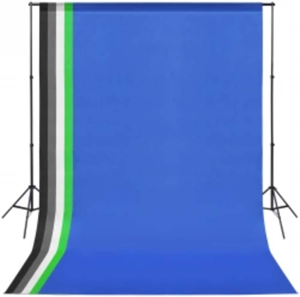 vidaXL Fotostudio-Set mit Beleuchtung und Hintergrund, Studio-Kit, Tageslicht-Lampe, Studio-Beleucht
