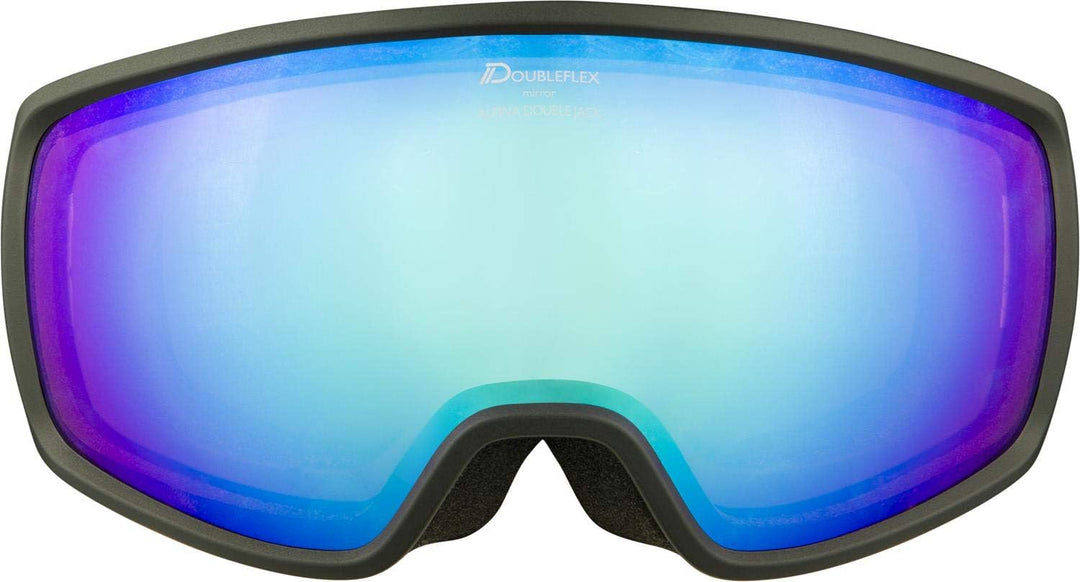 ALPINA DOUBLE JACK Q-LITE - Verspiegelte, Kontrastverstärkende OTG Skibrille Mit 100% UV-Schutz Für