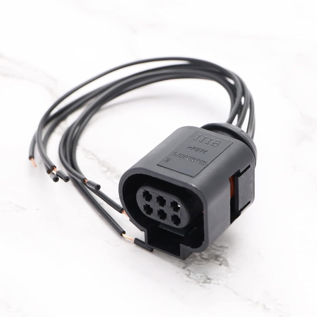eMagTech 2 STÜCKE 6 Pin Kabelbaum Buchse 1J0973713 Stecker Buchse Verkabelung Reparatur Webstuhl Aut