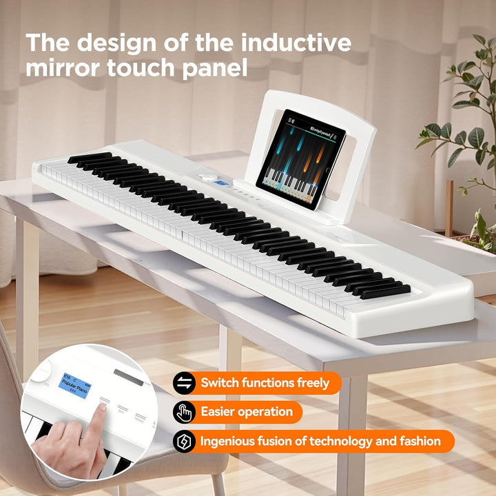 TERENCE 30W Pianoforte digitale Il pianoforte elettronico pieghevole più sottile e leggero Tastiera