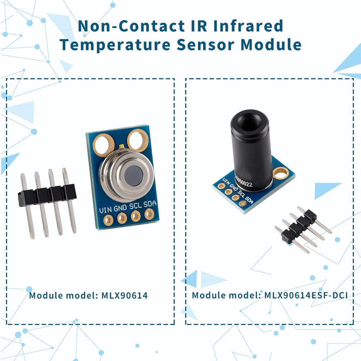 Ticfox Temperatursensor MLX90614-DCI Infrarot-Temperatursensormodul Fernelektronische DIY PCB