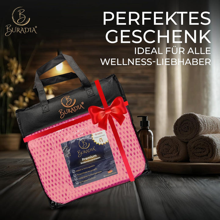 Badewannenkissen inkl. Wäschenetz - Ultimativer Komfort und Entspannung mit neuester Air Mesh Techno