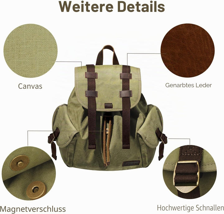 TARION Unisex Michael Kamerarucksack (1er Pack) M Grün, M Grün