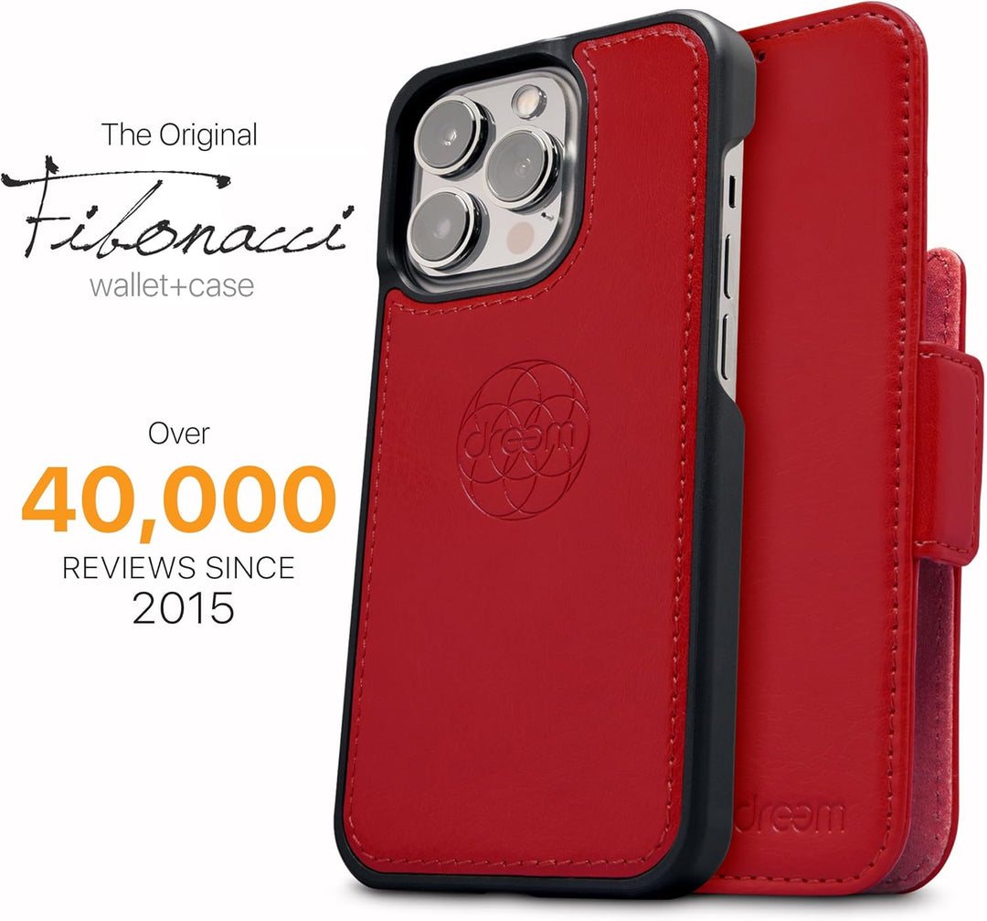 Dreem Fibonacci iPhone 13 Pro Max Brieftaschen-Etui / 2-in-1 stossfestes Etui und abnehmbares Folio