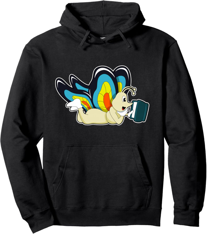 Schmetterling Buch Pullover Hoodie