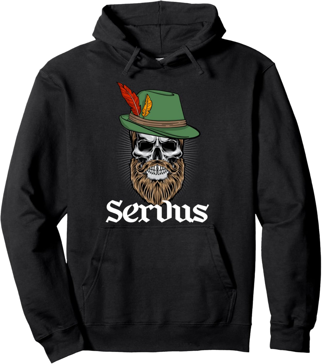 Servus Bayern Tirol Oktoberfest Sprüche Herren Grantler Pullover Hoodie