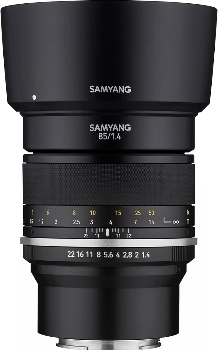 Samyang MF 85mm F1,4 MK2 MFT– Porträt Objektiv manueller Fokus Festbrennweite MFT Mount, 2. Generati