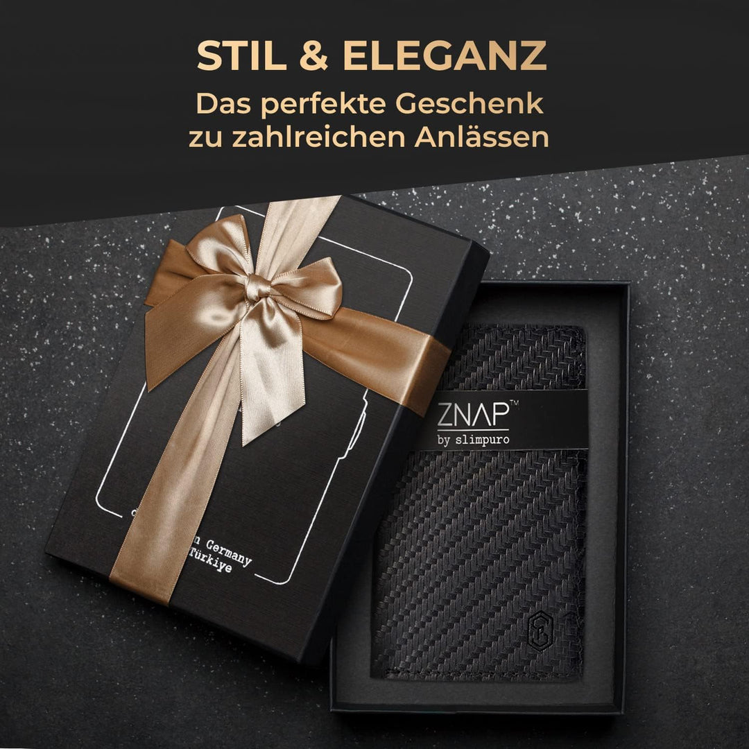 ZNAP® Slim Wallet Kreditkartenetui | Geldbörse Herren | Kartenhalter Geldbeutel Herren | Kartenetui
