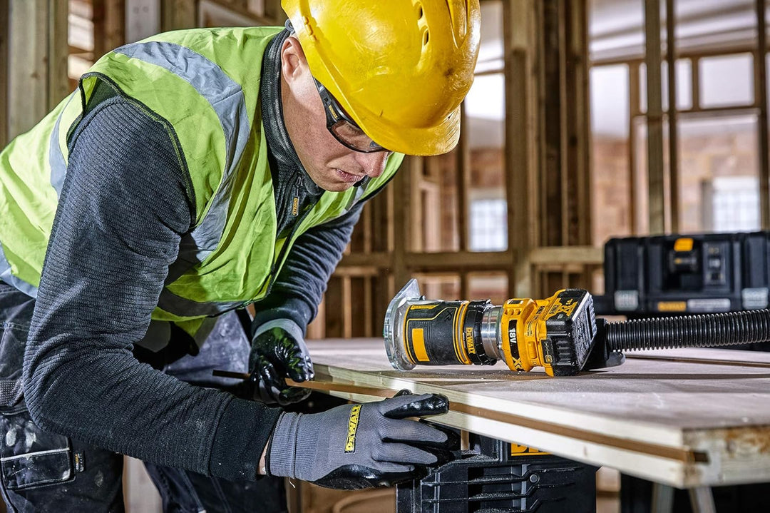 DEWALT DCW 604 P2 Akku Kombifräse 18V 55 mm + 2x Akku 5,0Ah + Ladegerät + TSTAK Single, Single