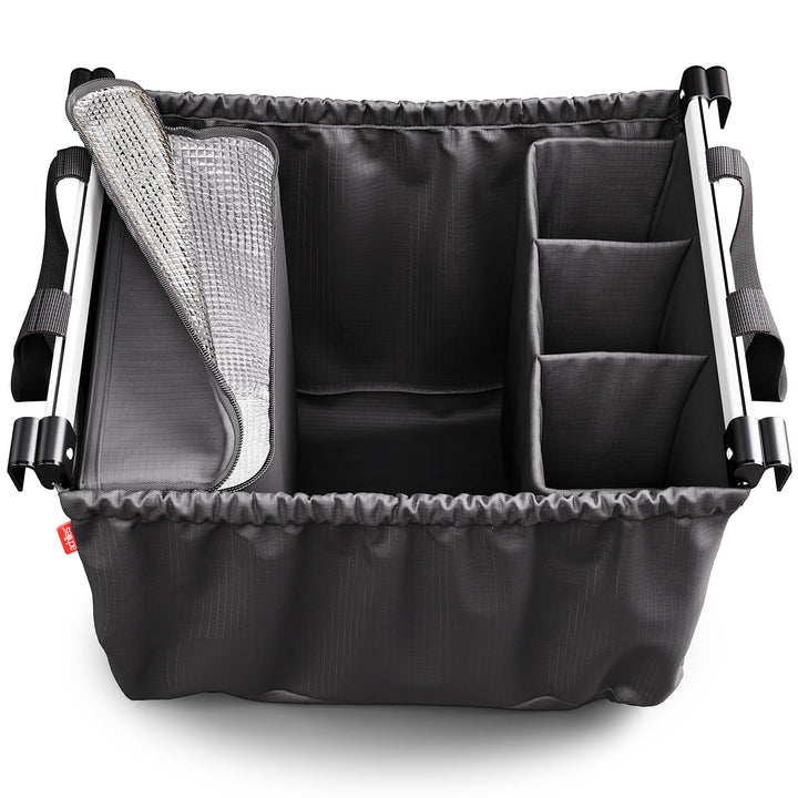 achilles Easy-Carrier Alu, Faltbare Einkaufswagentasche mit Kühlfach und Flaschenfach, Einkaufstasch