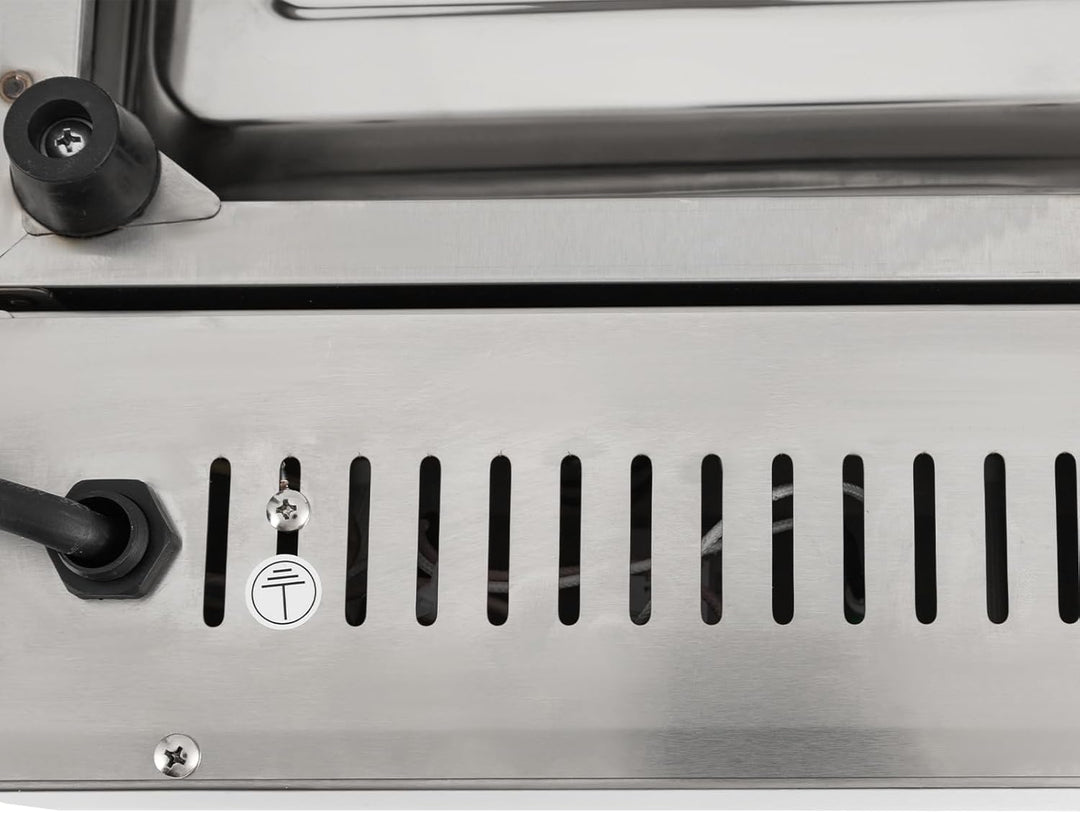 2600W Elektrischer Grill mit Edelstahl-Grillrost, Kommerzieller Elektrogrill, 54cm Elektrischer Tisc