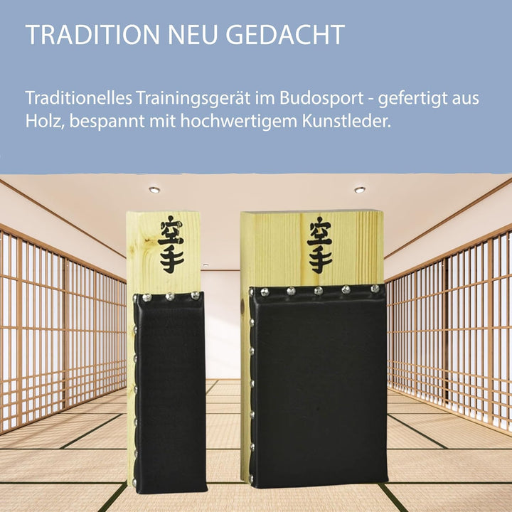 Ju-Sports Makiwara Kunstleder Schlagpolster Kampfsport 1 STK I Traditionelles Trainingsgerät im Budo