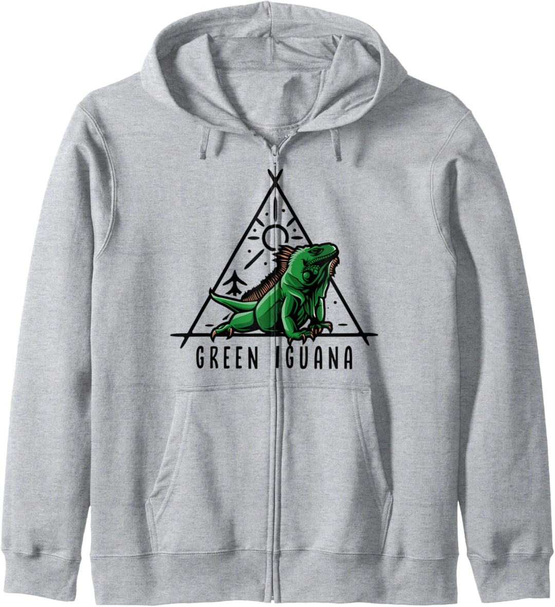 Grüner Leguan Retro Reptilienhalter Kapuzenjacke