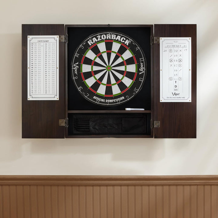 Viper Metropolitan Massivholzschrank & Sisal/Borsten, spielfertiges Bündel mit Steelspitzen-Darts, i