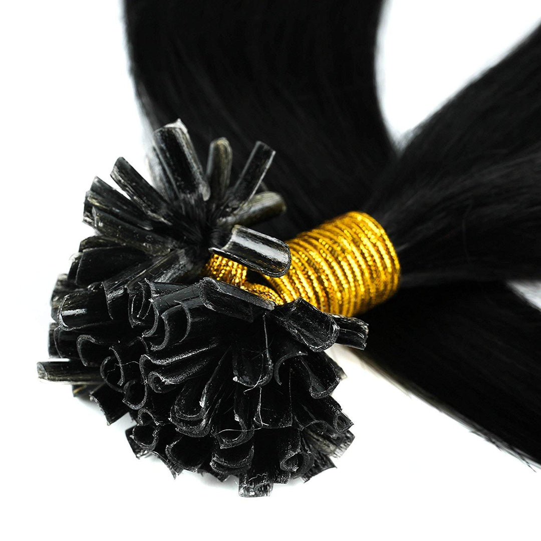 Bondings Extensions Echthaar 1G/Strähnen Keratin U-Tip Remy Human Hair Haarverlängerung 50 Strähnen