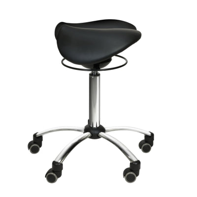 Teqler Sattelshocker mit Swing-Mechanismus schwarz