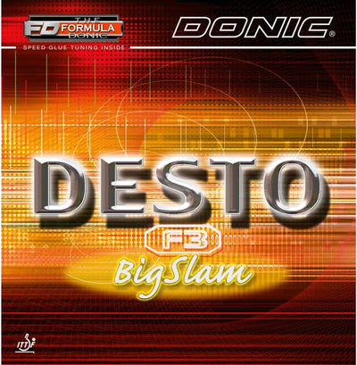 DONIC Belag Desto F3 BigSlam Schwarz Max, Schwarz Max