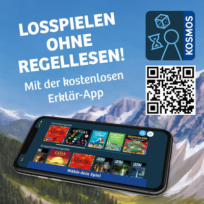 Kosmos 682590 Cascadia – Im Herzen der Natur, Spiel des Jahres 2022, Legespiel mit Holz-Elementen, F