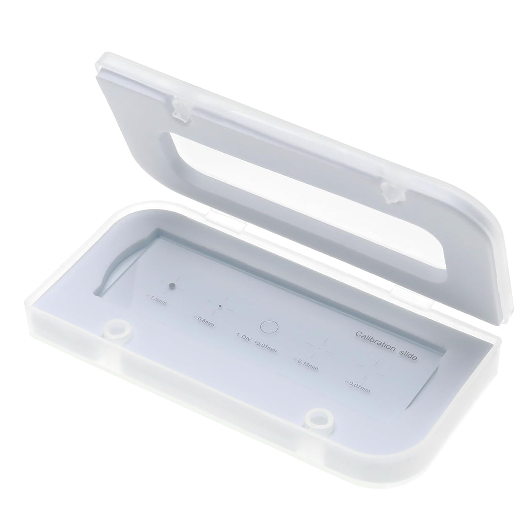 ECSiNG 0.01mm Mikroskop Mikrometer Skala Optische Glas Mikroskop Objektträger Glas Bühne Mikrometer