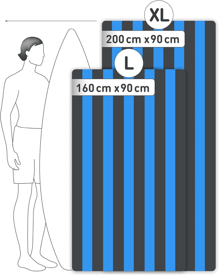 Fit-Flip Strandtuch XXL aus Mikrofaser - leicht und schnelltrocknend - 100% recyceltes Strandhandtuc