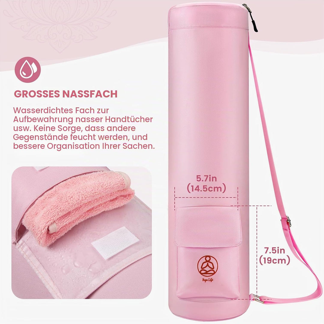 Gonex Yogatasche, Yogamatte Tasche Durchgehender Reissverschluss für Robuste wasserdichte Yogamatten
