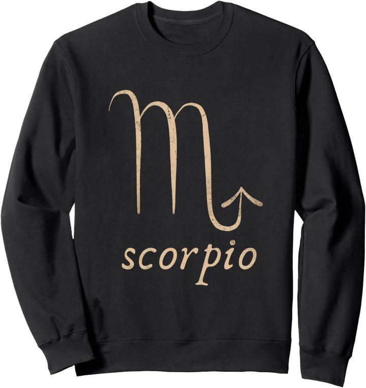 Zodiac Sign Minimalist Scorpio October November Birthday Sweatshirt