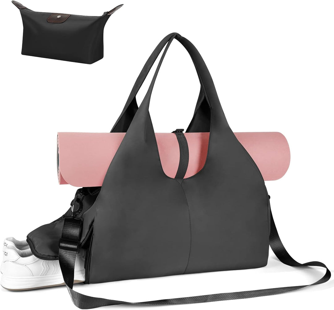 Sporttasche, Reisetasche mit Schuhfach &amp; Nassfach, Gross Gym Tasche für Damen und Herren, wasserdich