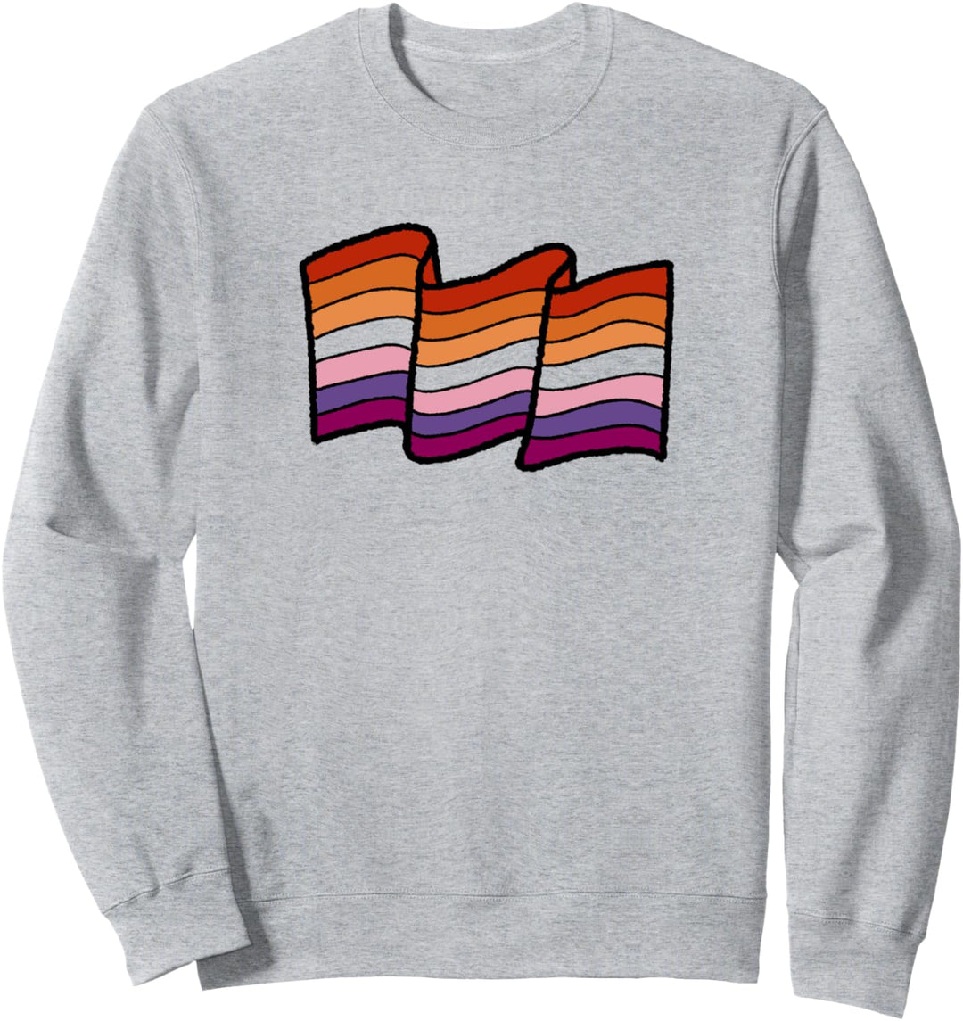 Trendy Pride Lesbian Flag Sweatshirt
