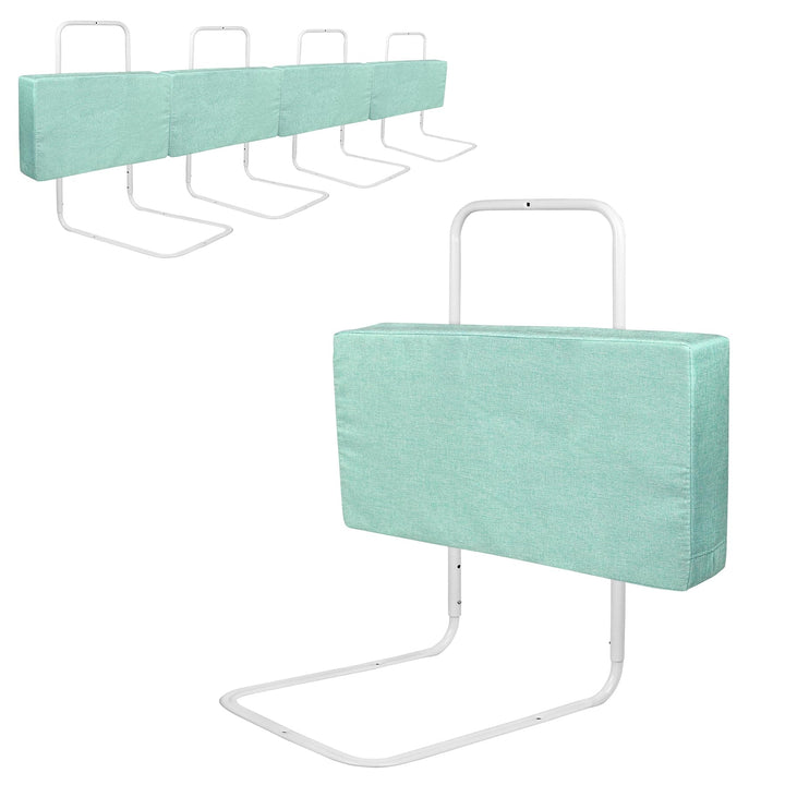 SUBTLETY 50cm Baby Bettgitter mit Leinen Softpack 5-Loch Höhenverstellbar Rausfallschutz Kinderbettg
