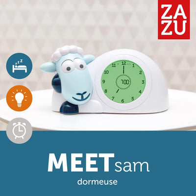 ZAZU Sam The Lamb Uhr – Schlafcoach Uhr und Nachtlicht für Kinder | Bringt Ihrem Kind mit visuellen