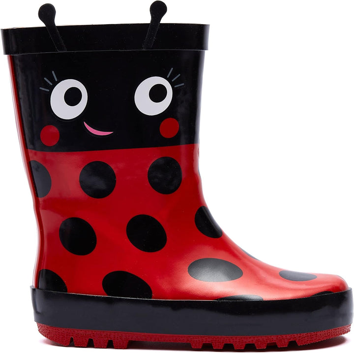 Harry Bear Kinder Gummistiefel mit Ladybug Rot 28 (UK 10)