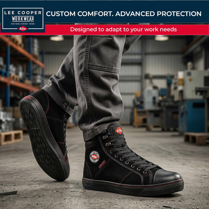 Lee Cooper Herren Arbeitskleidung der Frauen Unisex Retro Styled Baseball Arbeitssicherheit Trainer