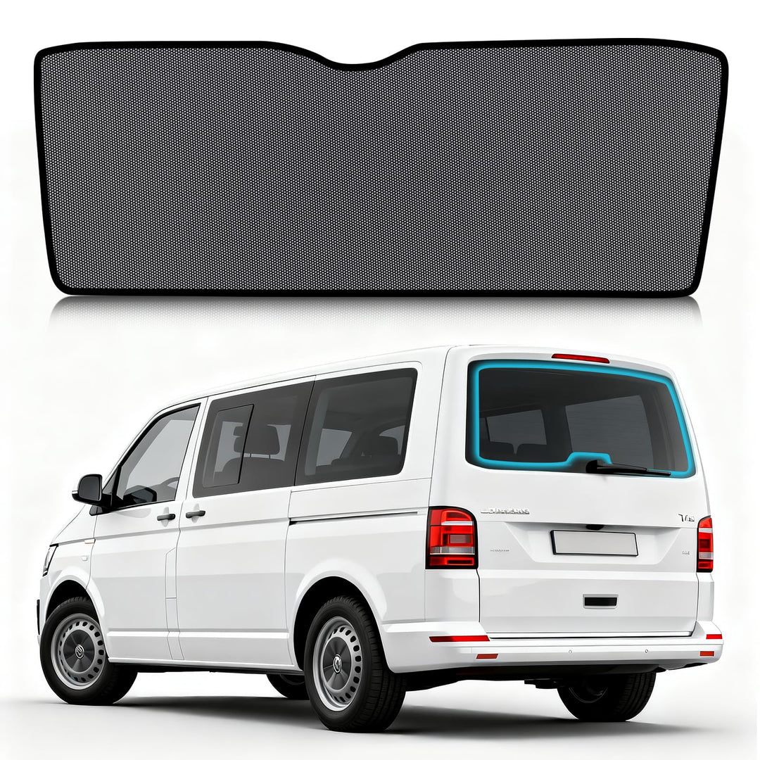 ZATOOTO Sonnenschutz für VW T5 T6 Heckscheibe, Laderaumschutz, Camping | 1 Stück, Einfache Montage,