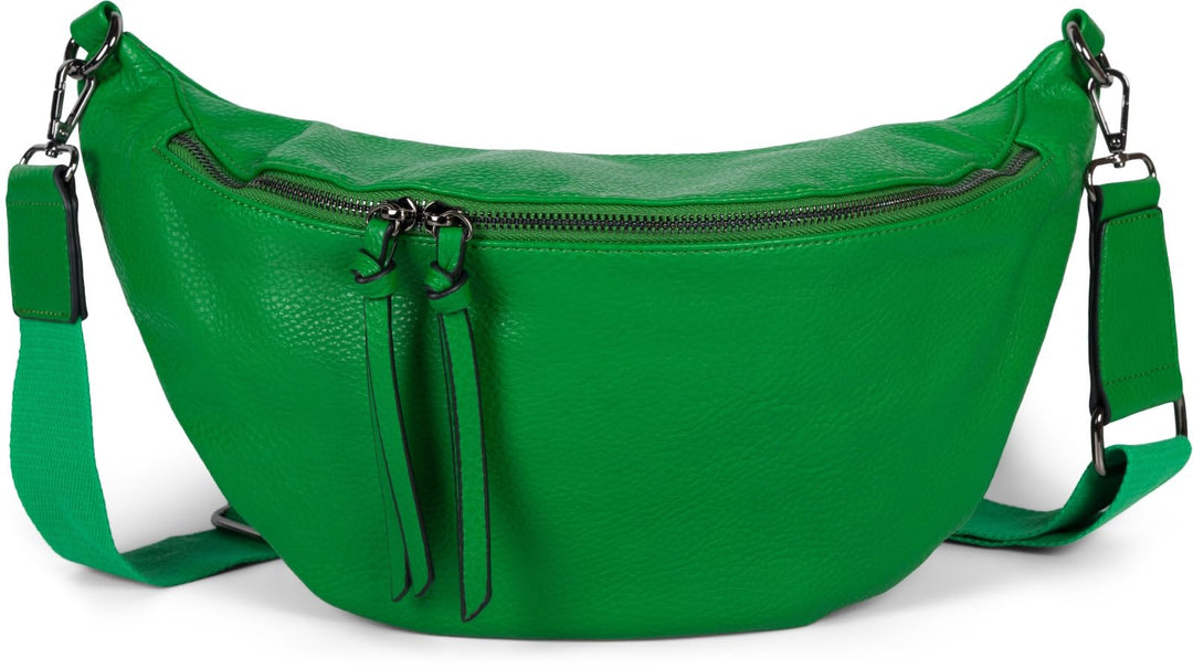 styleBREAKER Damen Halbmond Crossbody Schultertasche, abnehmbarer verstellbarer Schultergurt, Einfar
