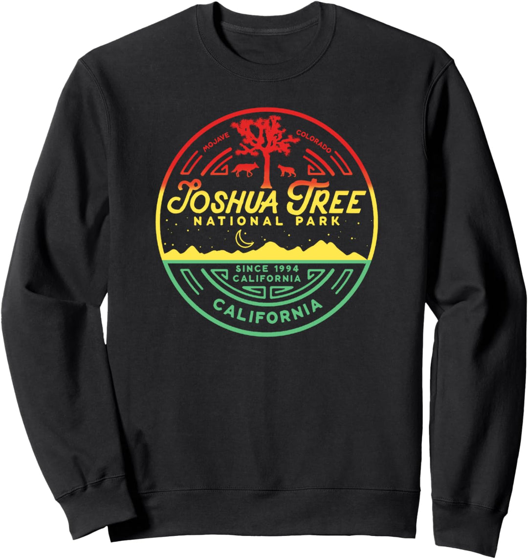 Joshua Tree National Park Reggae Colors Graphic Sweatshirt
