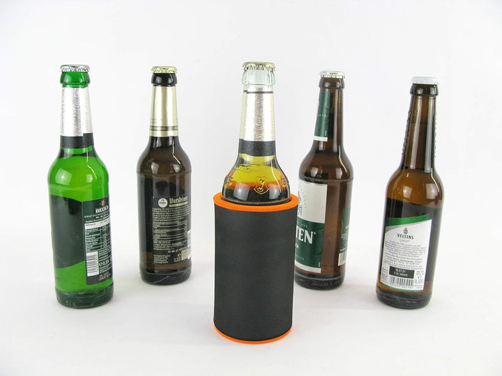 Flaschenkühler für alle genormten Bierflaschen aus bestem 5-6mm dicken Neopren für beste Kühlung - Q