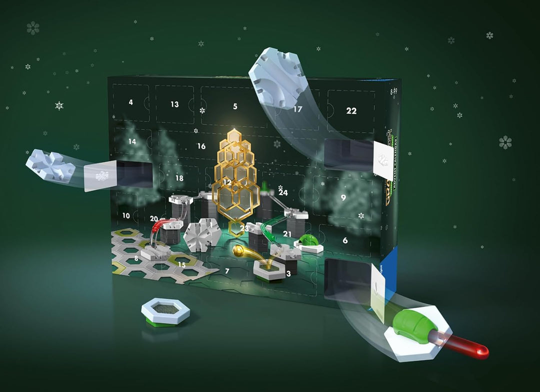 Ravensburger GraviTrax Adventskalender - Ideal für GraviTrax Anfänger und Fans, Konstruktionsspielze