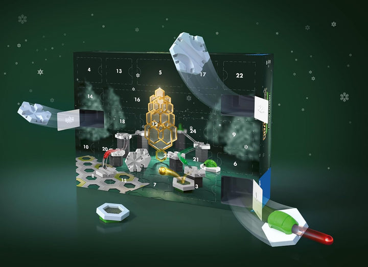 Ravensburger GraviTrax Adventskalender - Ideal für GraviTrax Anfänger und Fans, Konstruktionsspielze