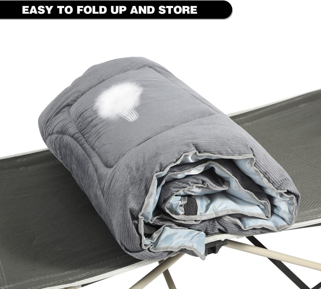 REDCAMP XL Weich Campingbett Feldbettauflage,Martratze für Feldbett Klappbar 190 x 75 cm,Bequem Gut