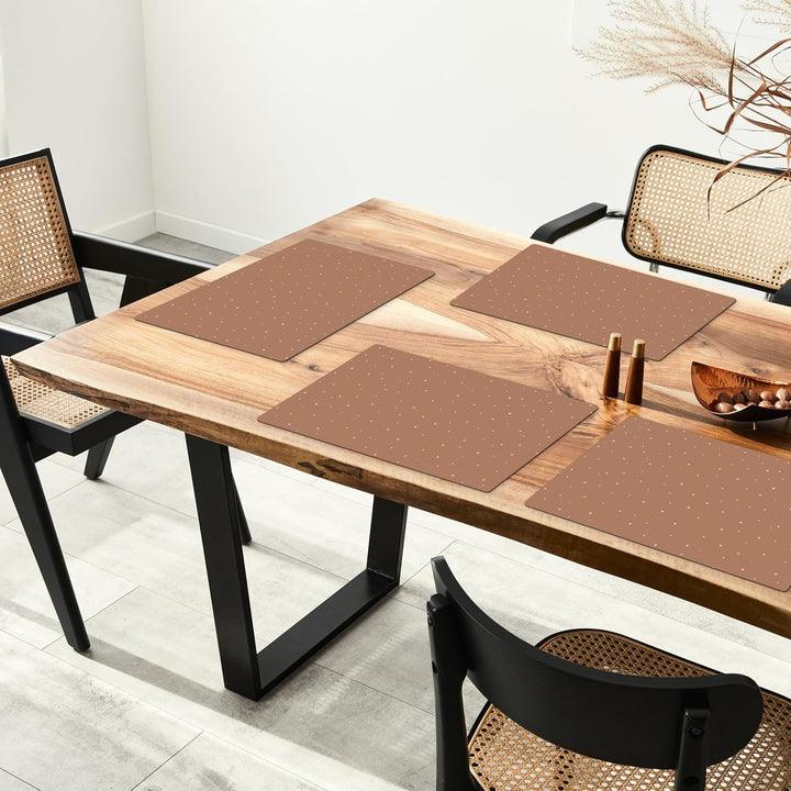 KitchenYeah© Platzsets Abwaschbar 6-Teilig 45x30 cm Tischsets Platzdeckchen Platzset Unterlage Tisch