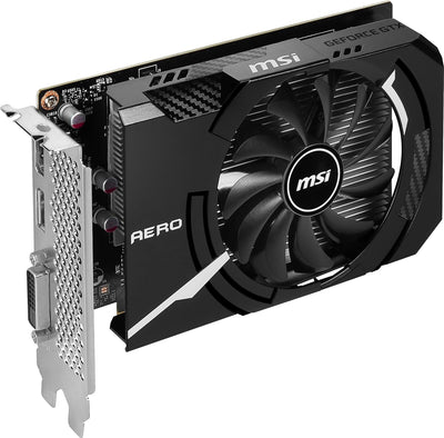 MSI GeForce GTX 1630 AERO ITX 4G OC Grafikkarte - NVIDIA GTX 1630, 4GB GDDR6 Speicher, 64-bit, 12 Gb