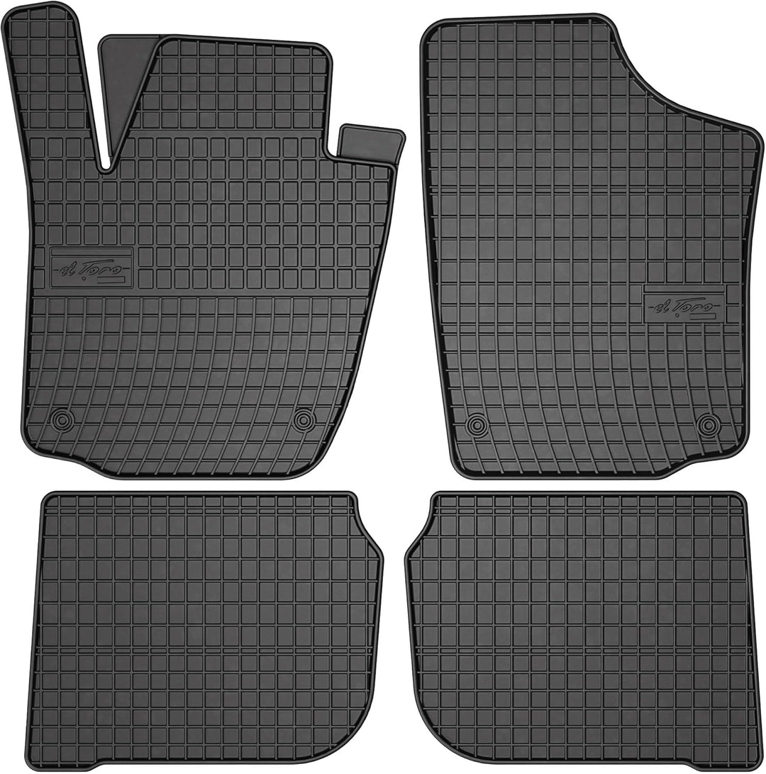 SMK Gummimatten Auto Fussmatte passt für SEAT Toledo IV 2012-2018 Verbessern Sie Ihren Reisekomfort