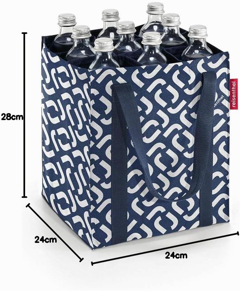 reisenthel bottlebag signature navy - 9 Fächer, einfaches Recycling der Flaschen, Tragegurte, Signat