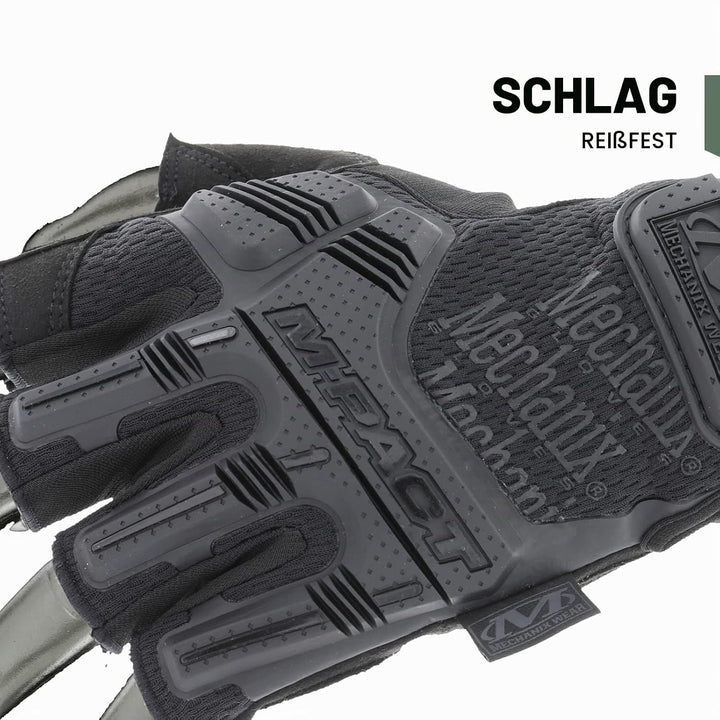 Mechanix Wear Mechanix Herren M-pact® Covert Vingerloze handschoenen (X-large, volledig zwart) Finge