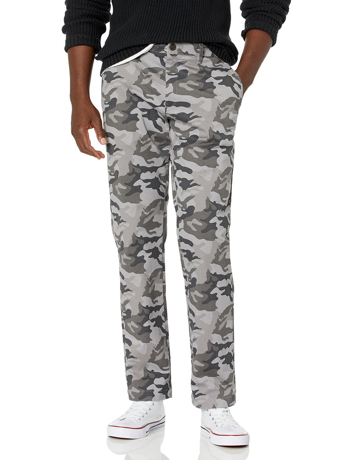 Goodthreads Herren Chinohose, Komfortabler, Gewaschener Stretch, Gerade Geschnitten 28W / 30L Grau,