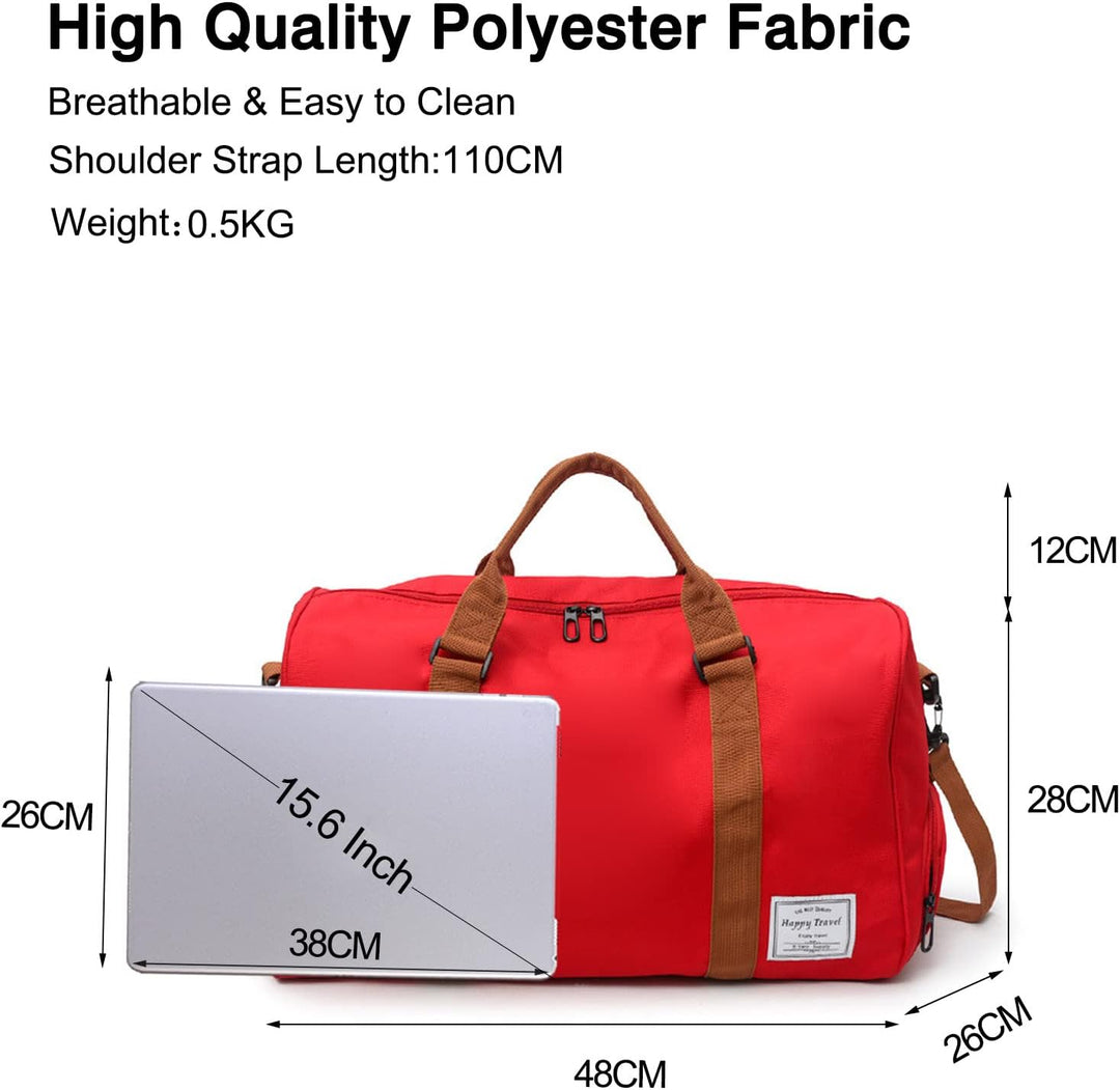 FANDARE Reisetaschen Sporttasche Damen Umhängetasche Herren Handgepäck Schultertasche Übernachtung S