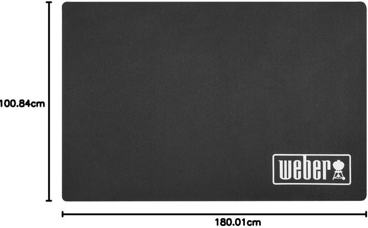 Weber 18280 Grillmatte 180x100 cm, Schwarz Single