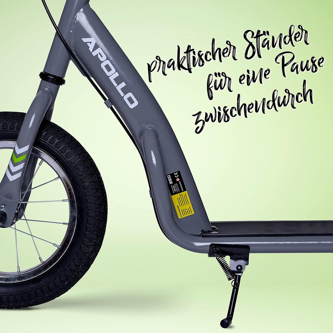 Apollo Retro Scooter Paradise | Roller mit Luftreifen 12,5 Zoll | Stylisher Tretroller für Kinder un