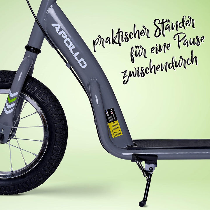 Apollo Retro Scooter Paradise | Roller mit Luftreifen 12,5 Zoll | Stylisher Tretroller für Kinder un