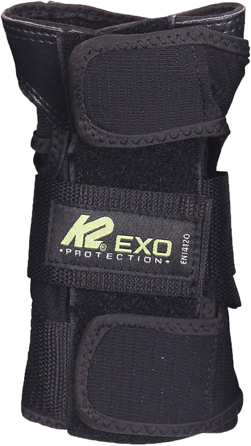 K2 Skates Unisex – Erwachsene Schonerset Exo Adult Pad Set — black - grey - green — 30E1230 M (Knee: